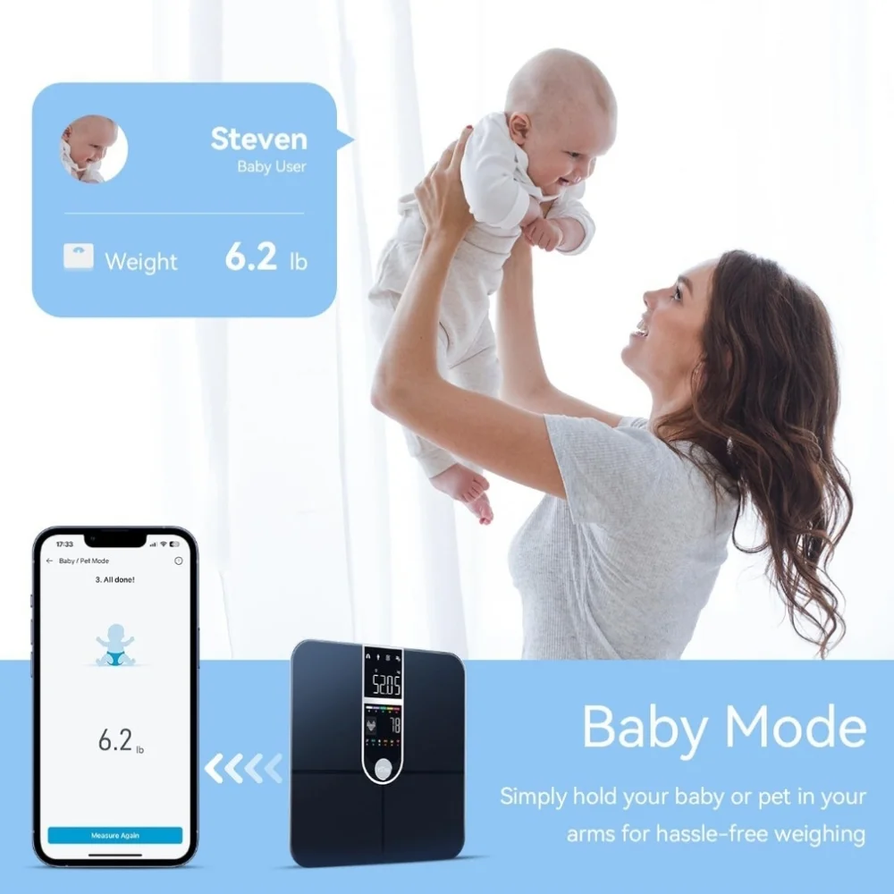 YOUSA Weight Scale Bathroom Scales for Weight VA Large Screen‎ Smart Scale